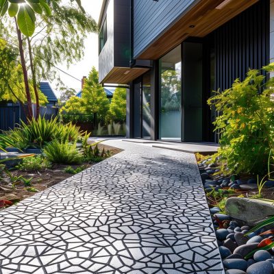 Stencilled Concrete